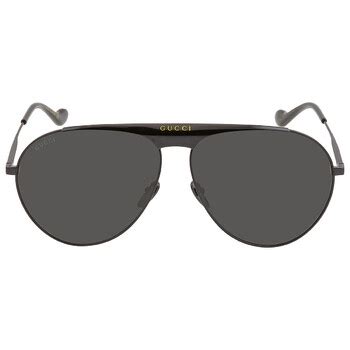 Gucci Grey Pilot Men's Sunglasses GG1042S 001 60.